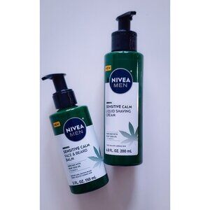 NIVEA Men Sensitive Calm Shaving Cream + Face & Beard Balm Set